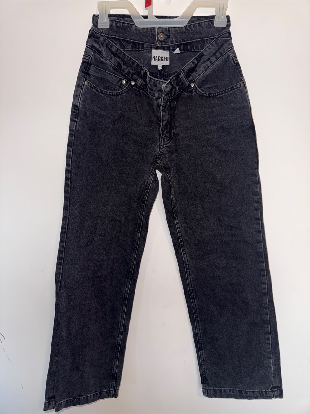 Ragged Priest Waist Cutout Jeans